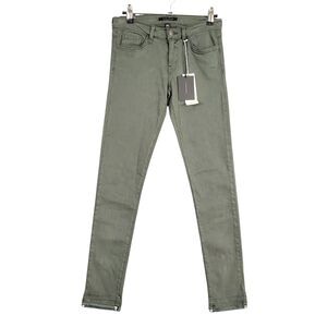NWT FLYING MONKEY Y1123 Green Skinny Low Rise Stretch Denim Ankle Jeans SIZE 25